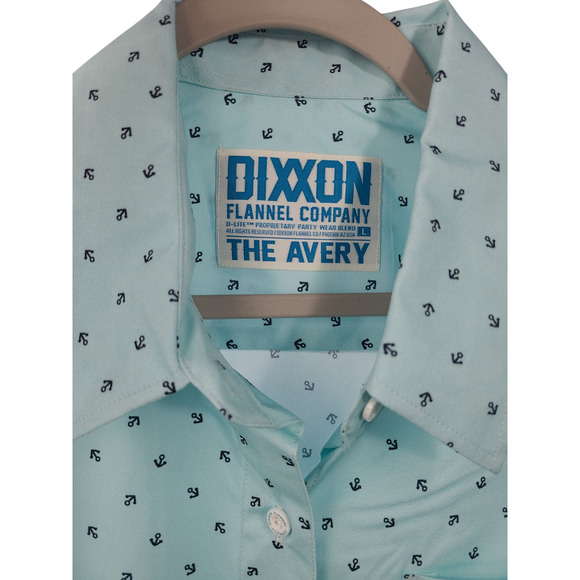 DIXXON FLANNEL WOMENS "THE AVERY" VACATION PARTY SHIRT Size Large NWT - Picture 2 of 9